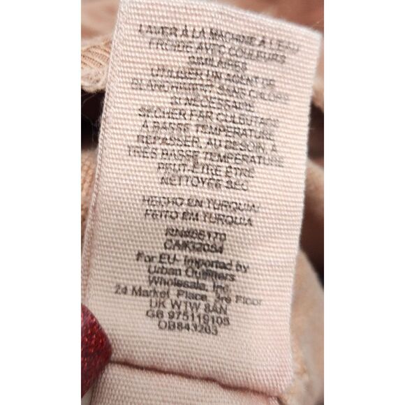 We The Free Wide Leg High Rise Khaki Cotton Pants Size 26 - Picture 5 of 12